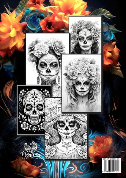Produktbild: Dia de los Muertos Catrinas Malbuch f&uuml;r Ewachsene