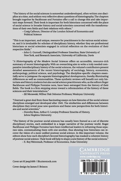 Produktbild: A Historiography of the Modern Social Sciences