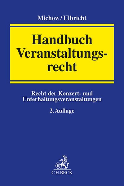 Produktbild: Handbuch Veranstaltungsrecht