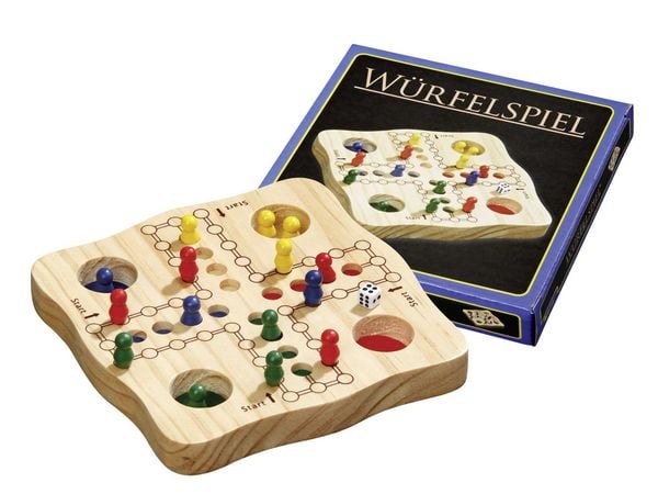 Produktbild: W&uuml;rfelspiel, klein, Reisespiel,