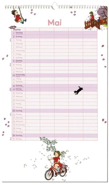 Produktbild: Astrid Lindgren Familienkalender 2027