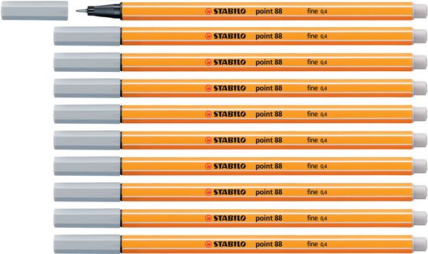 Produktbild: STABILO Point 88 hellgrau