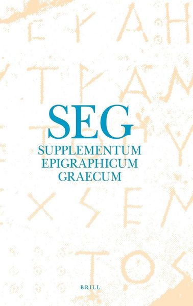 Produktbild: Supplementum Epigraphicum Graecum, Volume XXXI (1981)