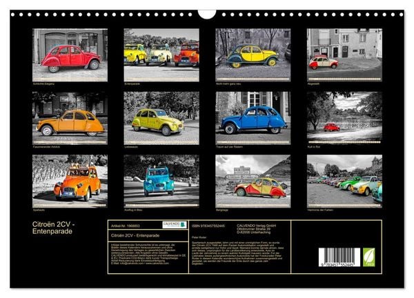 Produktbild: Citro&euml;n 2CV - Entenparade (Wandkalender 2026 DIN A3 quer), CALVENDO Monatskalender