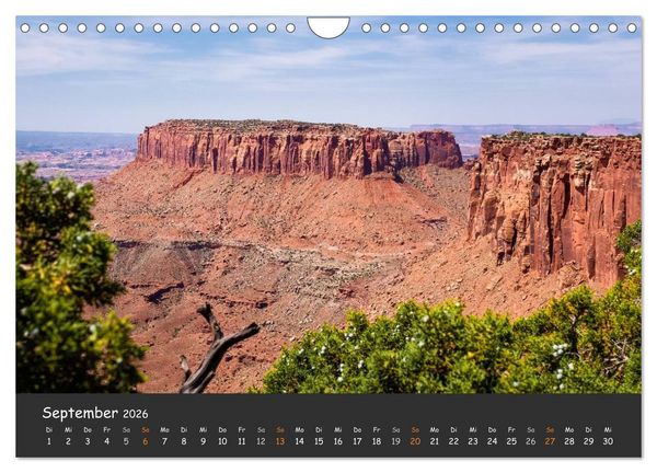 Produktbild: Die Canyons der USA (Wandkalender 2026 DIN A4 quer), CALVENDO Monatskalender