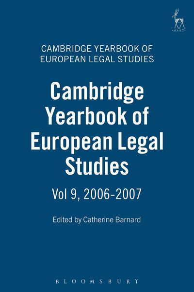 Produktbild: Cambridge Yearbook of European Legal Studies, Vol 9, 2006-2007