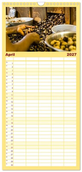 Produktbild: Familienplaner 2027 - Fr&uuml;chte der Karibik mit 5 Spalten (Wandkalender, 21 x 45 cm) CALVENDO