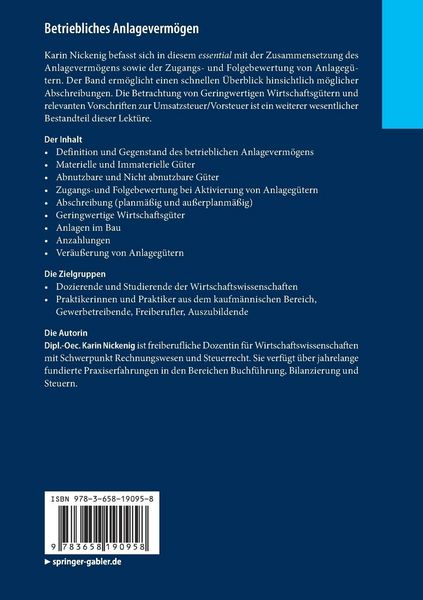 Produktbild: Betriebliches Anlageverm&ouml;gen