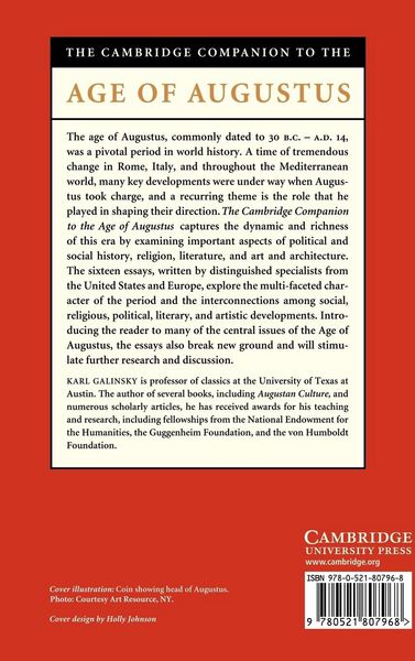 Produktbild: The Cambridge Companion to the Age of Augustus