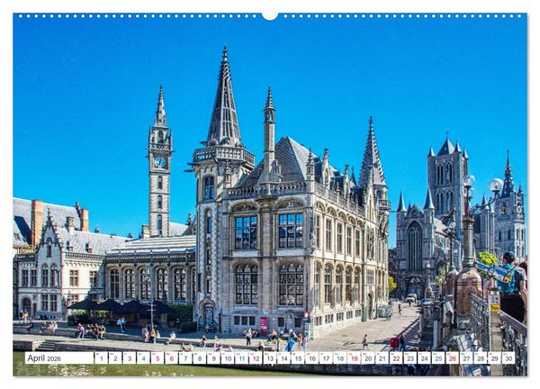 Produktbild: Gent - staunen und erleben (Wandkalender 2026 DIN A2 quer), CALVENDO Monatskalender