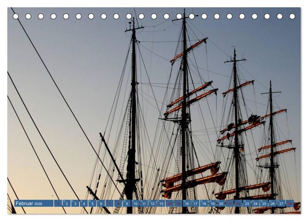 Produktbild: Maritimer K&uuml;stenzauber (Tischkalender 2026 DIN A5 quer), CALVENDO Monatskalender