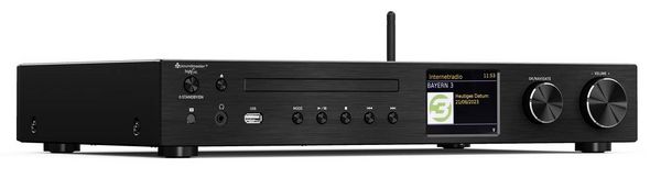 Produktbild: Soundmaster ICD4350SW CD-Player Schwarz WLAN, DAB+, CD-Player, Bluetooth&reg;, Internetradio