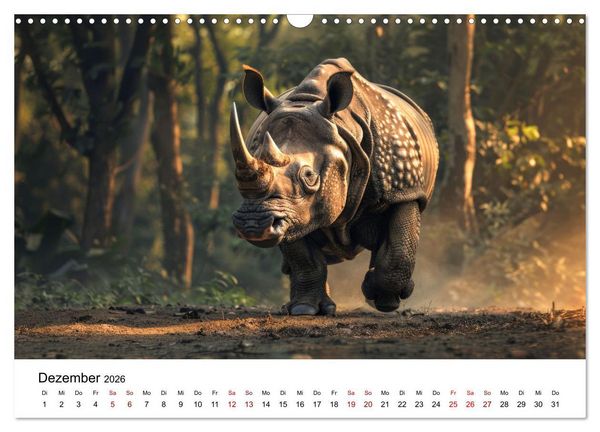 Produktbild: Magische Tierwelt Asiens (Wandkalender 2026 DIN A3 quer), CALVENDO Monatskalender