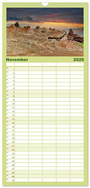 Produktbild: Familienplaner 2026 - Fr&uuml;hlingstraum Madeira mit 5 Spalten (Wandkalender, 21 x 45 cm) CALVENDO