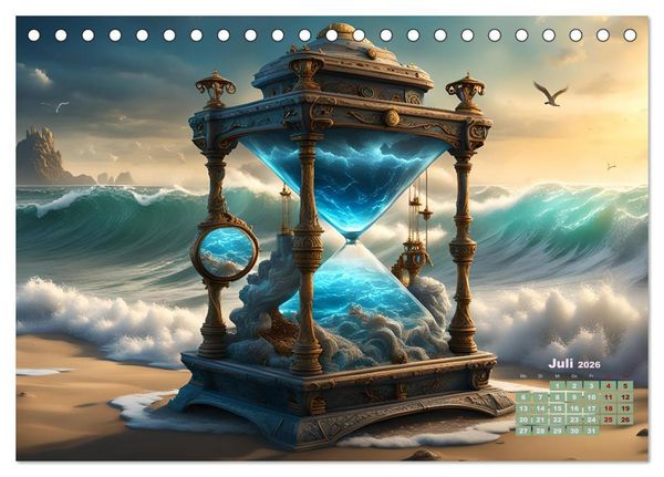 Produktbild: Magische Sanduhren (Tischkalender 2026 DIN A5 quer), CALVENDO Monatskalender
