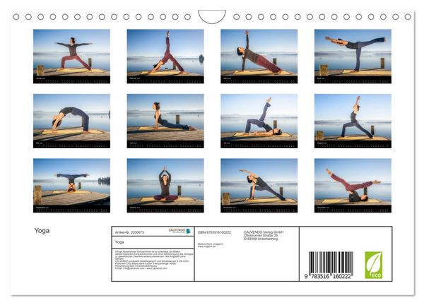 Produktbild: Yoga (Wandkalender 2026 DIN A4 quer), CALVENDO Monatskalender