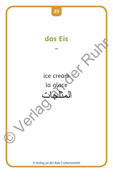 Produktbild: Lebensmittel - Deutsch, Englisch, Franz&ouml;sisch und Arabisch