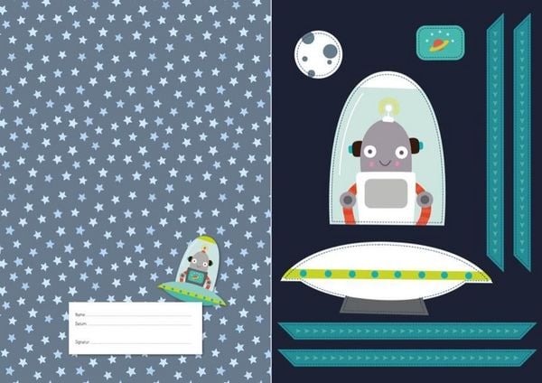 Produktbild: Mein Ausschneide-Collage-Buch *Robotorhelden*