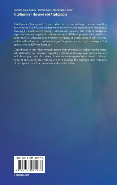 Produktbild: Intelligence - Theories and Applications