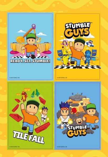 Produktbild: Stumble Guys: Superstarker Sticker- und R&auml;tselspa&szlig;