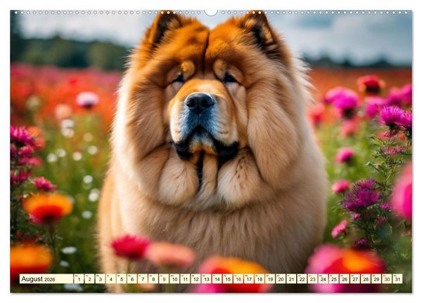 Produktbild: Chow Chow - der L&ouml;wenkopfhund (Wandkalender 2026 DIN A2 quer), CALVENDO Monatskalender