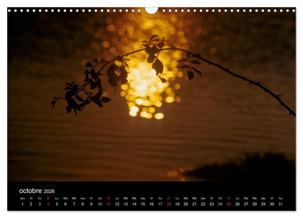 Produktbild: Couchers de soleil (Calendrier mural 2026 DIN A3 vertical), CALVENDO calendrier mensuel