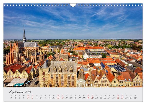 Produktbild: Belgien - Grafschaft Flandern (Wandkalender 2026 DIN A3 quer), CALVENDO Monatskalender