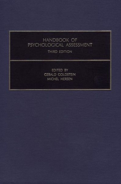 Produktbild: Handbook of Psychological Assessment