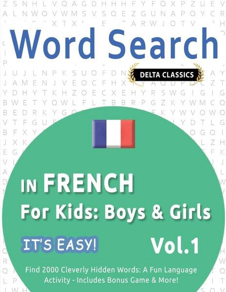 Produktbild: WORD SEARCH IN FRENCH FOR KIDS