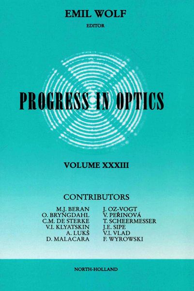 Produktbild: Progress in Optics