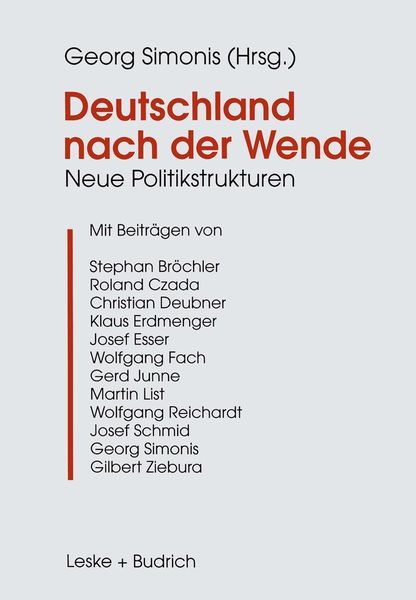 Produktbild: Deutschland nach der Wende