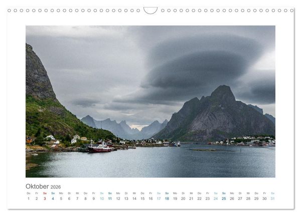 Produktbild: Bewegte Wolken, Stille Landschaften (Wandkalender 2026 DIN A3 quer), CALVENDO Monatskalender