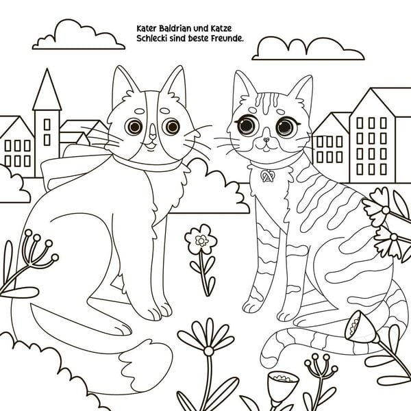 Produktbild: Stickerheft Katze Schlecki