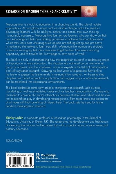 Produktbild: Metacognition and Education