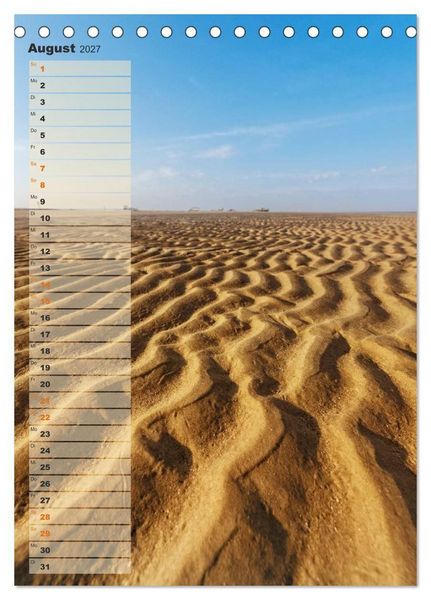 Produktbild: Zwischen D&uuml;nen und Watt / Geburtstagskalender (Tischkalender 2027 DIN A5 hoch), CALVENDO Monatskalender