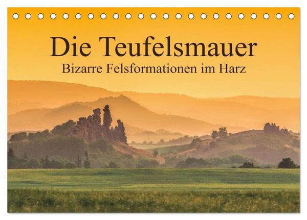 Produktbild: Die Teufelsmauer - Bizarre Felsformationen im Harz (Tischkalender 2027 DIN A5 quer), CALVENDO Monatskalender