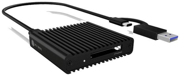 ICY BOX IB-CR404-C31 Externer Speicherkartenleser USB-C, USB-A (USB 3.2 Gen 2) Schwarz