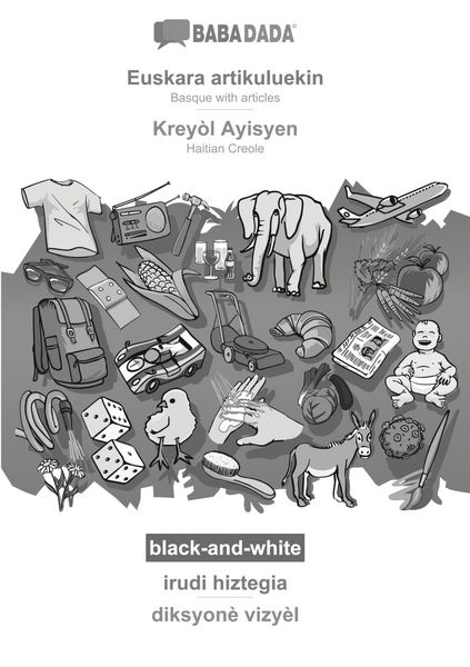 Produktbild: Euskara artikuluekin - Krey&ograve;l Ayisyen, irudi hiztegia, BW