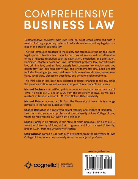 Produktbild: Comprehensive Business Law