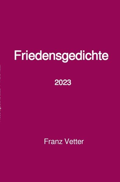 Produktbild: Friedensgedichte 2023