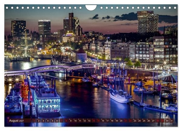 Produktbild: Magic Nights Hamburg (Wandkalender 2027 DIN A4 quer), CALVENDO Monatskalender