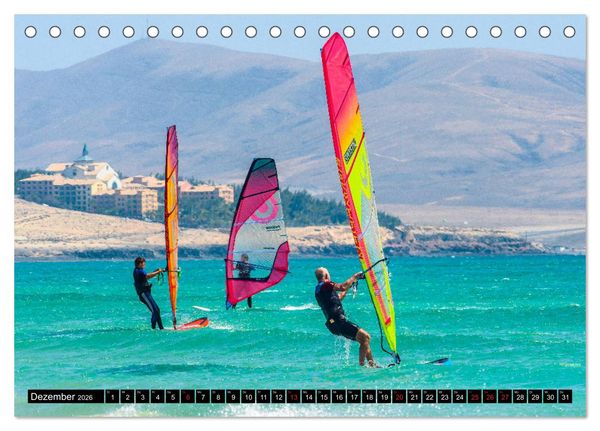 Produktbild: Fuerteventura - Hart am Wind (Tischkalender 2026 DIN A5 quer), CALVENDO Monatskalender