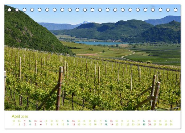 Produktbild: Der Kalterer See - Sch&ouml;nheit in S&uuml;dtirols S&uuml;den (Tischkalender 2026 DIN A5 quer), CALVENDO Monatskalender