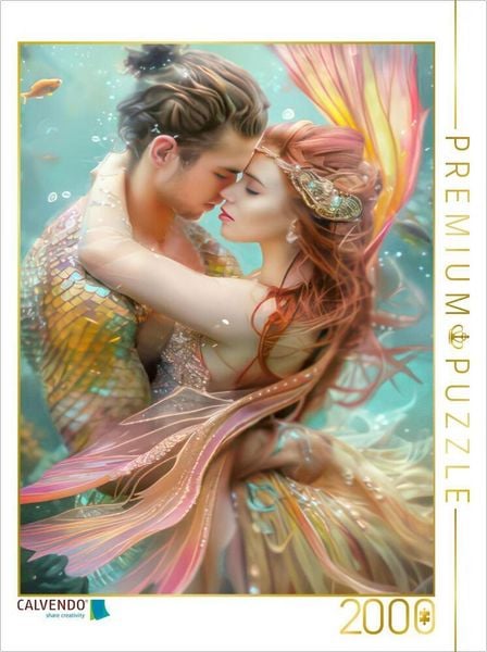 CALVENDO Puzzle Märchenhafte Meerjungfrauen | 2000 Teile Lege-Größe 90x67cm Foto-Puzzle für glückliche Stunden