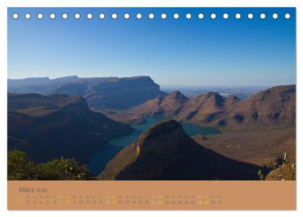 Produktbild: Afrika Impressionen. NAMIBIA - S&Uuml;DAFRIKA - BOTSWANA (Tischkalender 2026 DIN A5 quer), CALVENDO Monatskalender