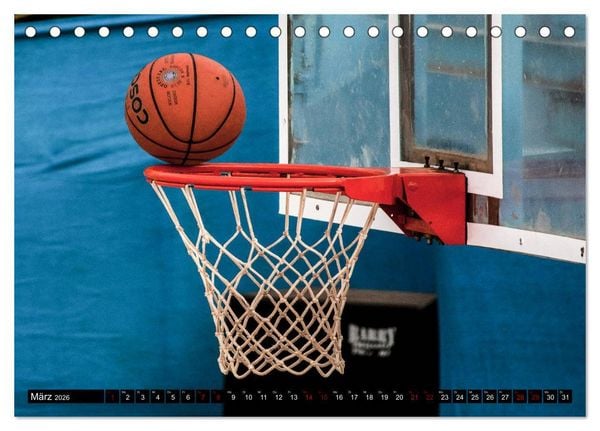 Produktbild: Basketball Action (Tischkalender 2026 DIN A5 quer), CALVENDO Monatskalender