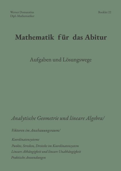 Produktbild: Mathematik f&uuml;r das Abitur