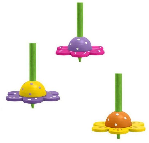 Produktbild: GFH Holzkreisel Blume 3fach sort.