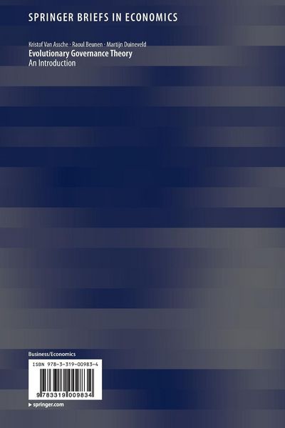 Produktbild: Evolutionary Governance Theory