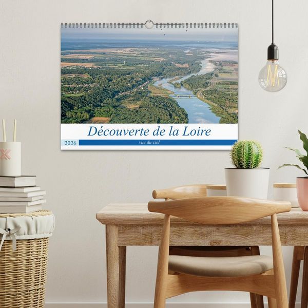 Produktbild: D&eacute;couverte de la Loire vue du ciel (Calendrier mural 2026 DIN A3 vertical), CALVENDO calendrier mensuel